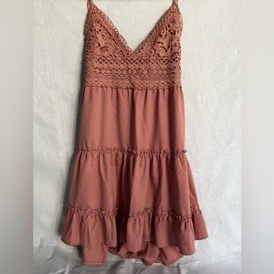 SHEIN XL Tie back dress ruffle